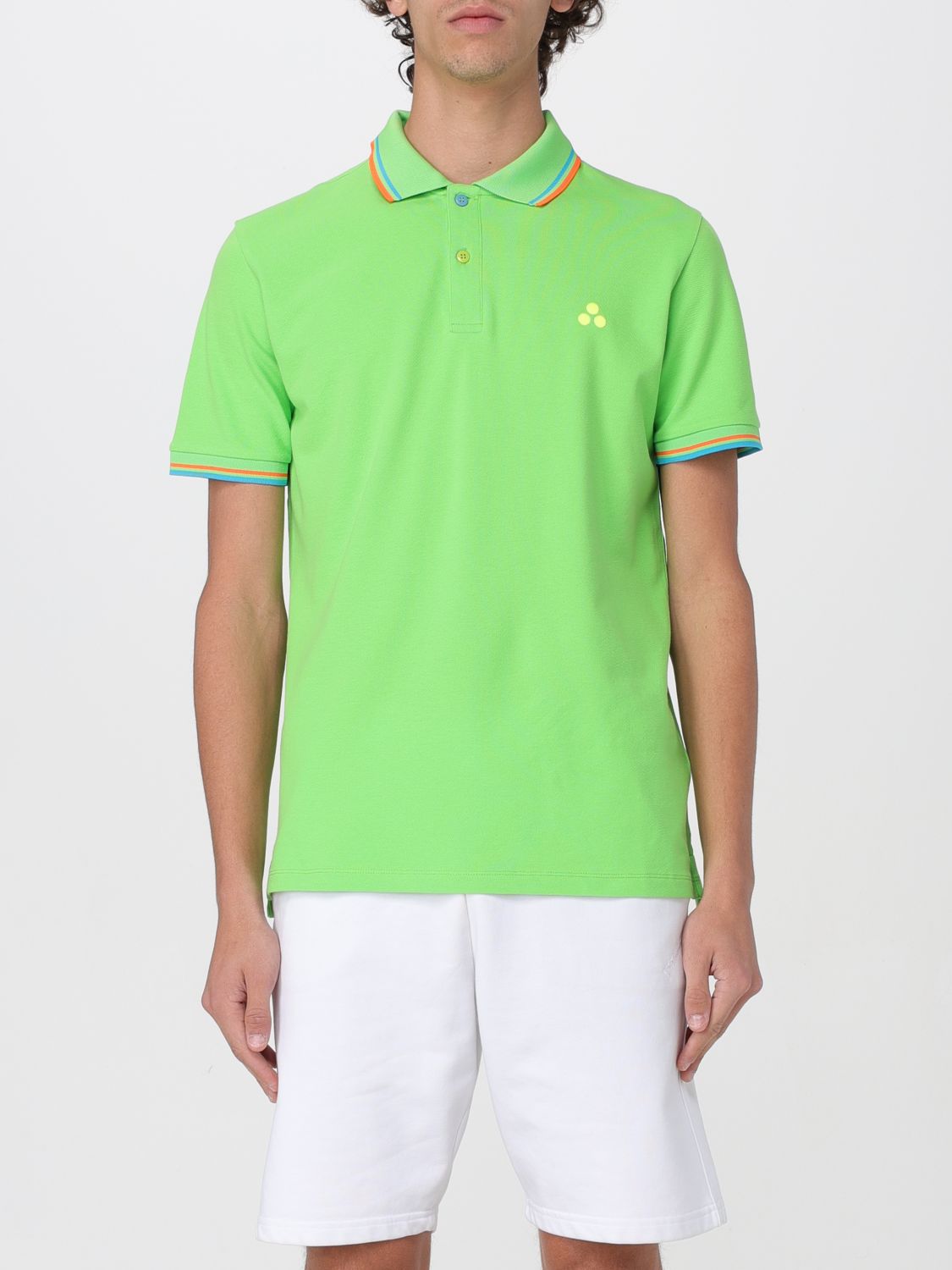 Shop Peuterey Polo Shirt  Men Color Green