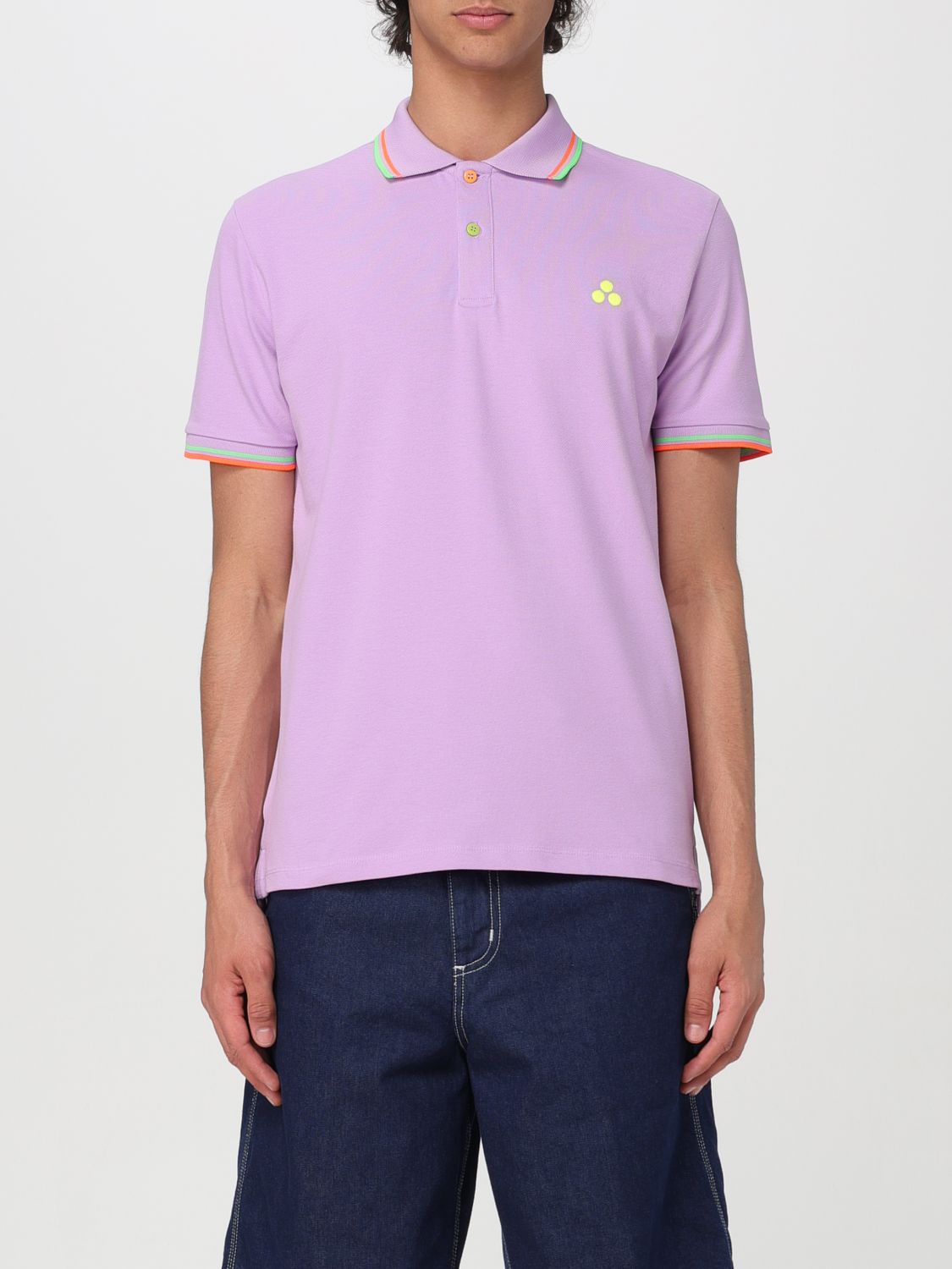 PEUTEREY POLO SHIRT PEUTEREY MEN COLOR LILAC 408258038