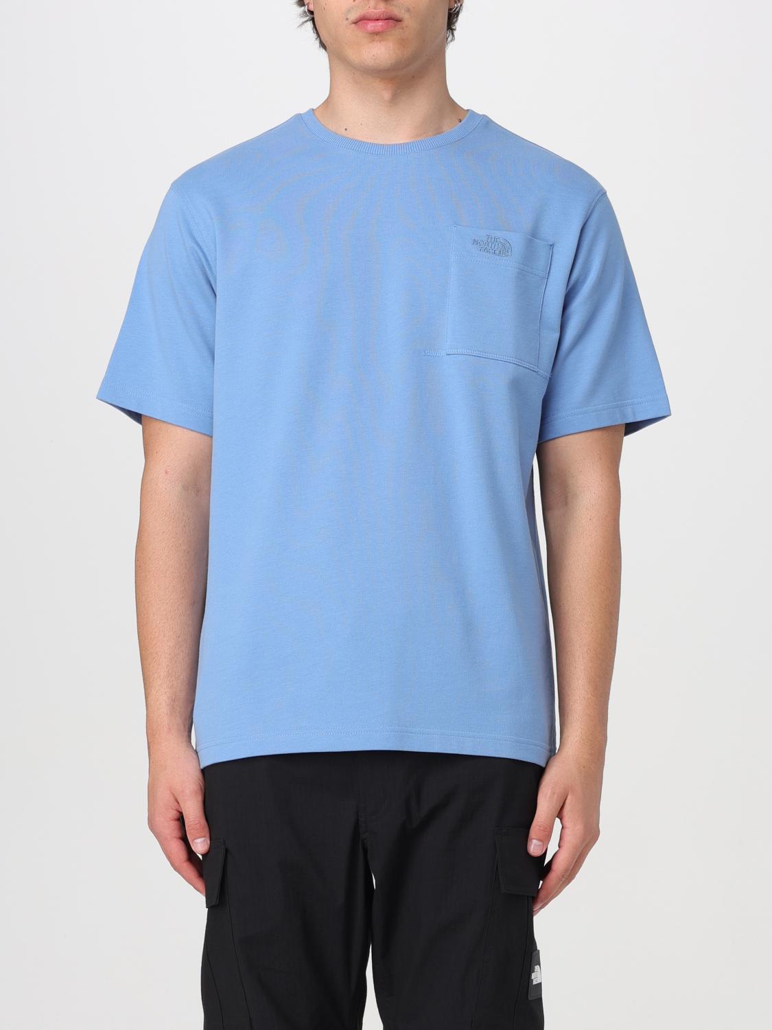 Shop The North Face T-shirt  Men Color Gnawed Blue