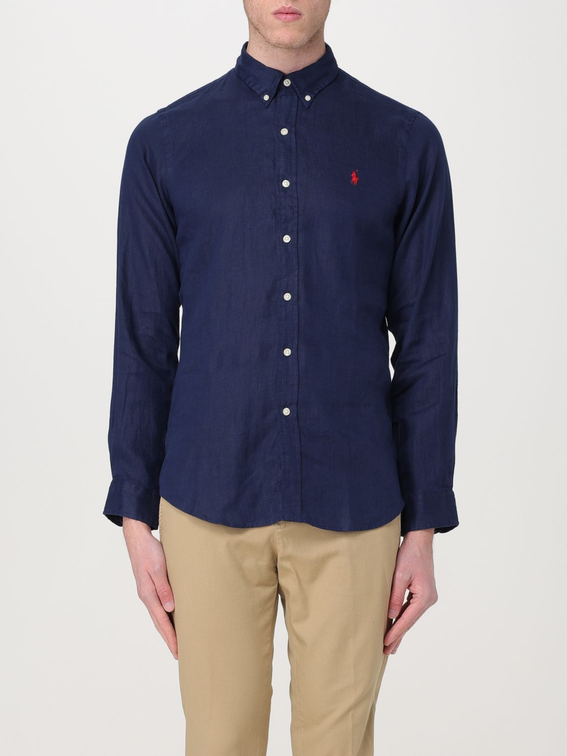 Shop Polo Ralph Lauren Shirt  Men Color Navy