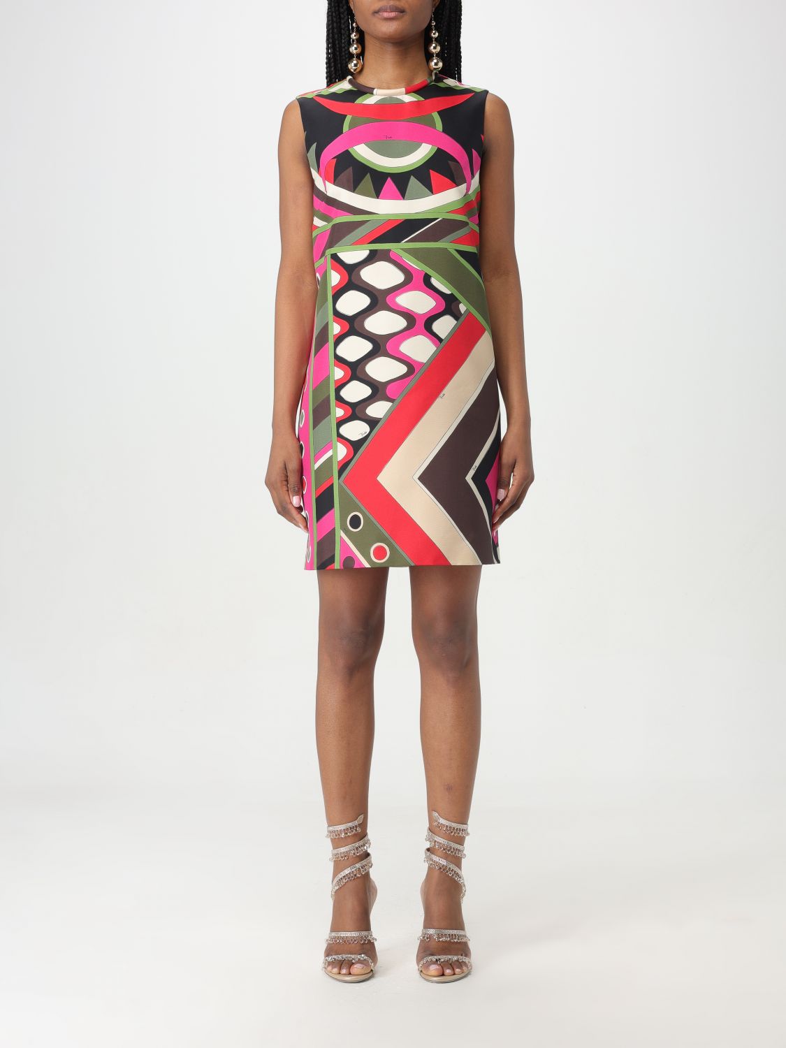 Shop Emilio Pucci Dress  Woman Color Fuchsia