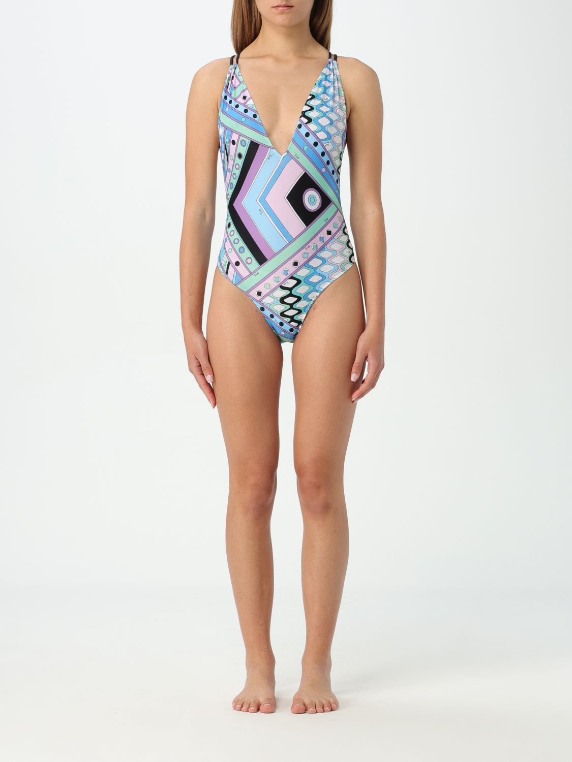 Emilio Pucci Swimsuit  Woman Color Gnawed Blue