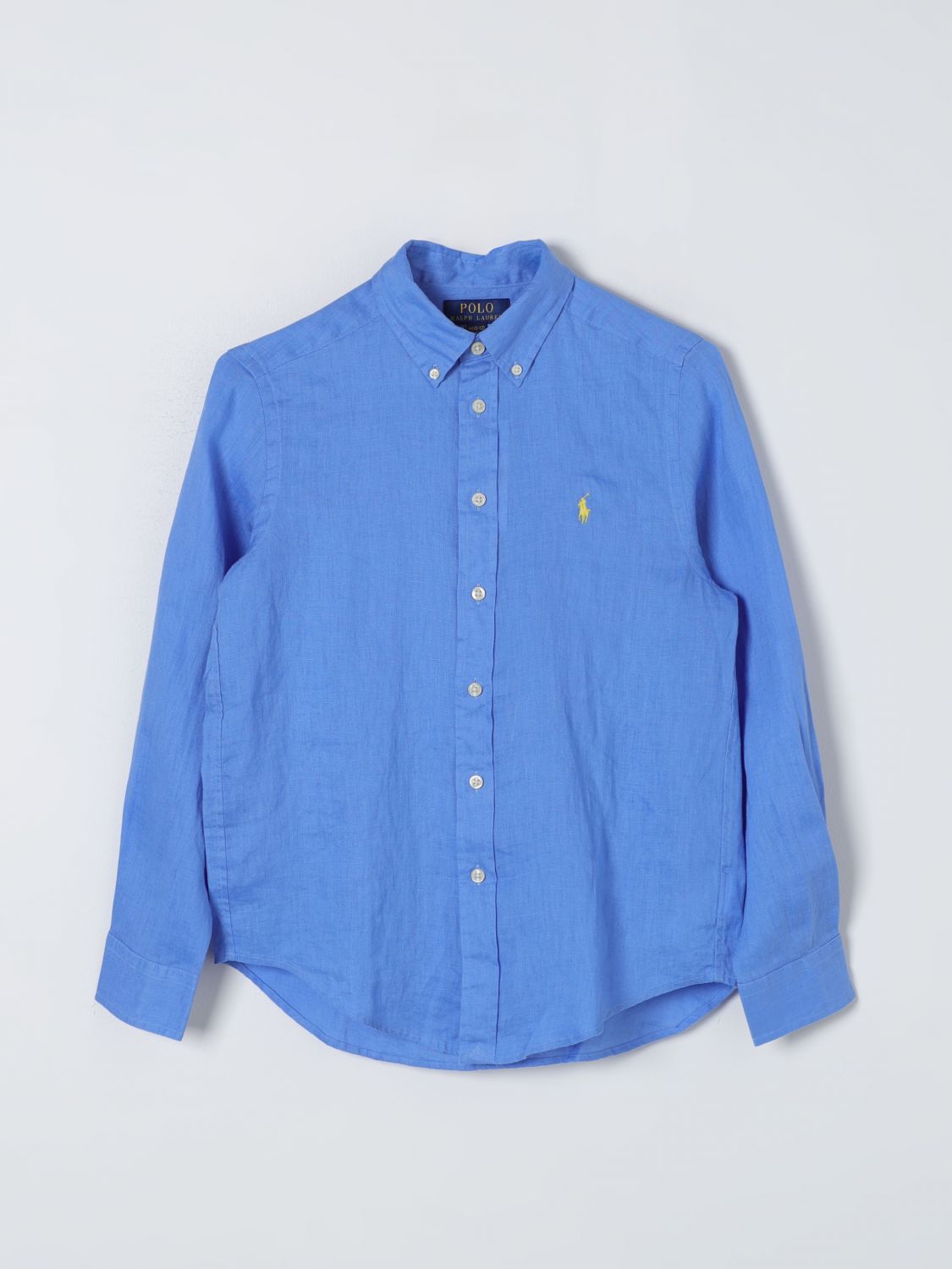 Shop Polo Ralph Lauren Shirt  Kids Color Gnawed Blue