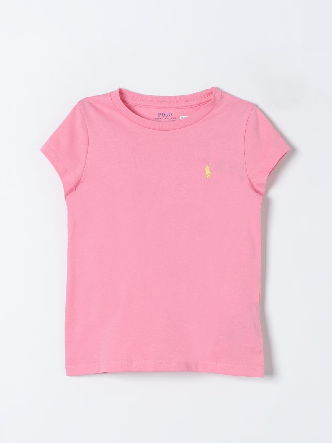 Shop Polo Ralph Lauren T-shirt  Kids Color Pink