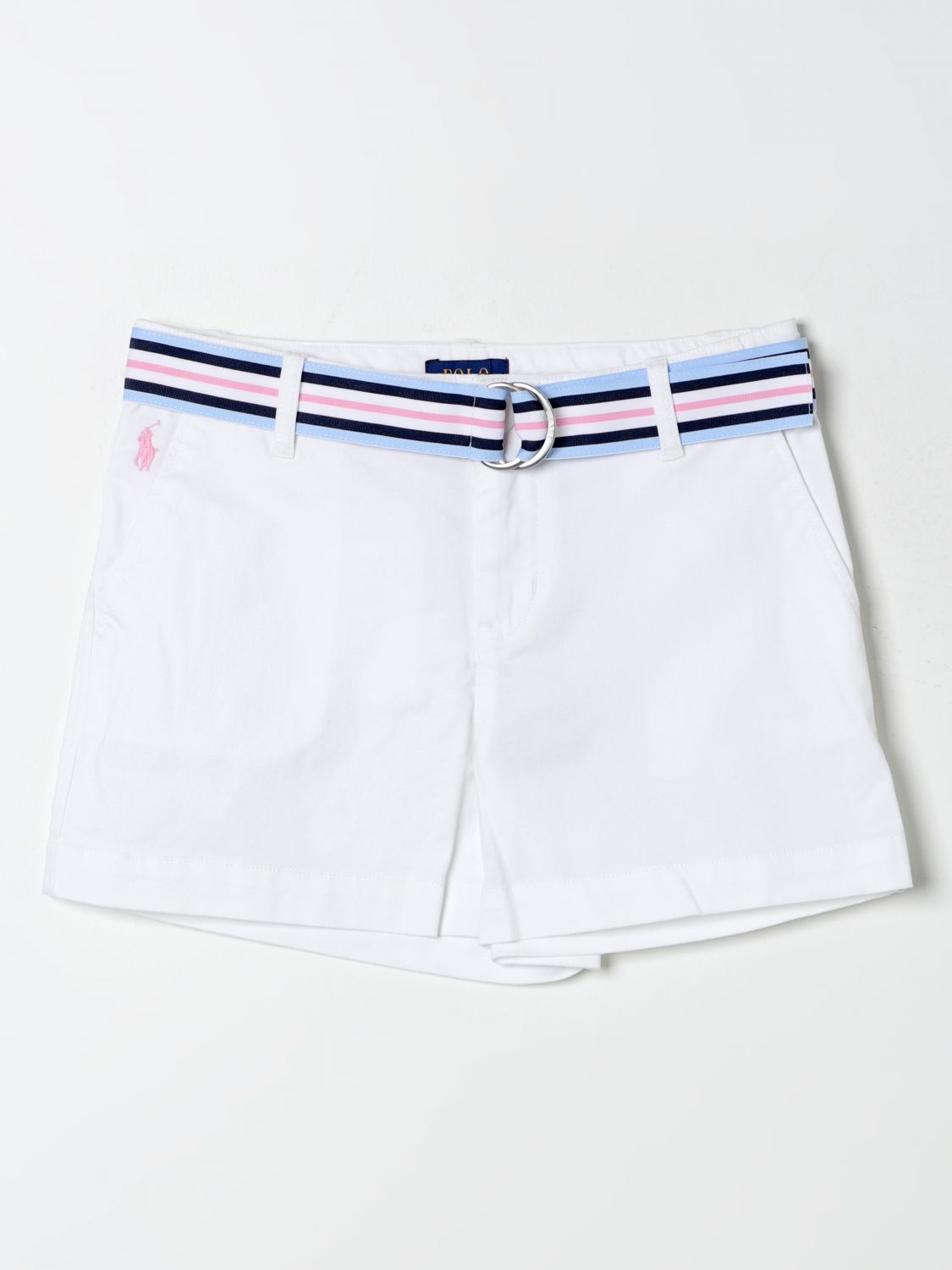 Shop Polo Ralph Lauren Short  Kids Color White