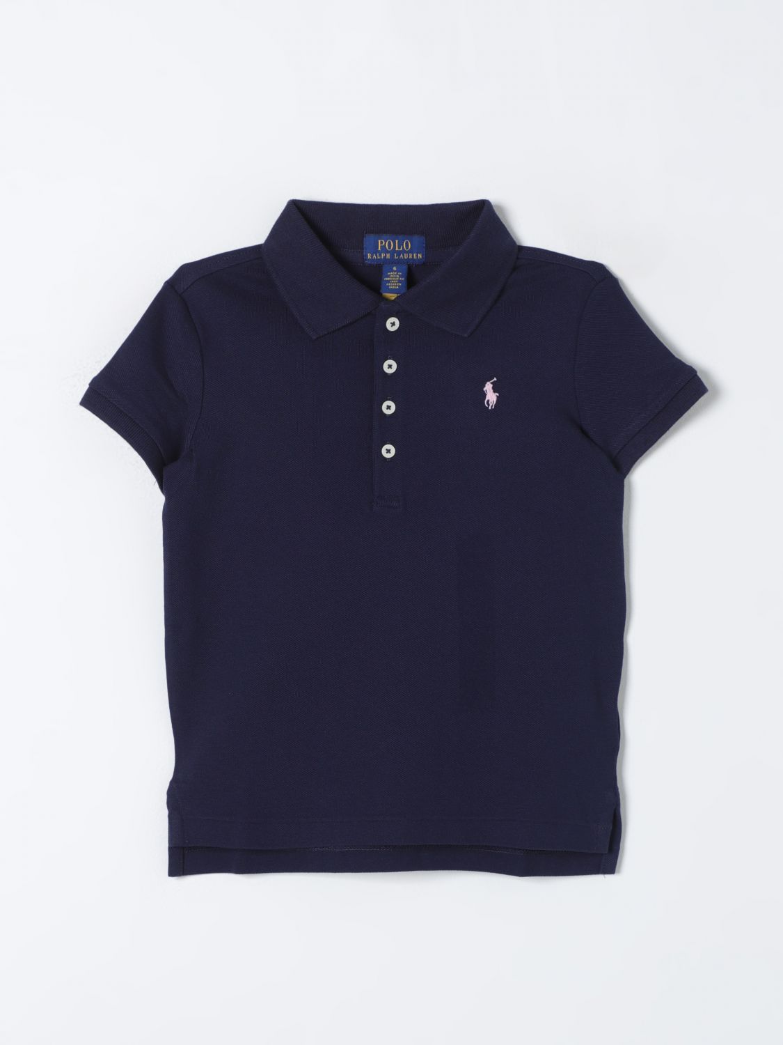 Shop Polo Ralph Lauren Polo Shirt  Kids Color Navy