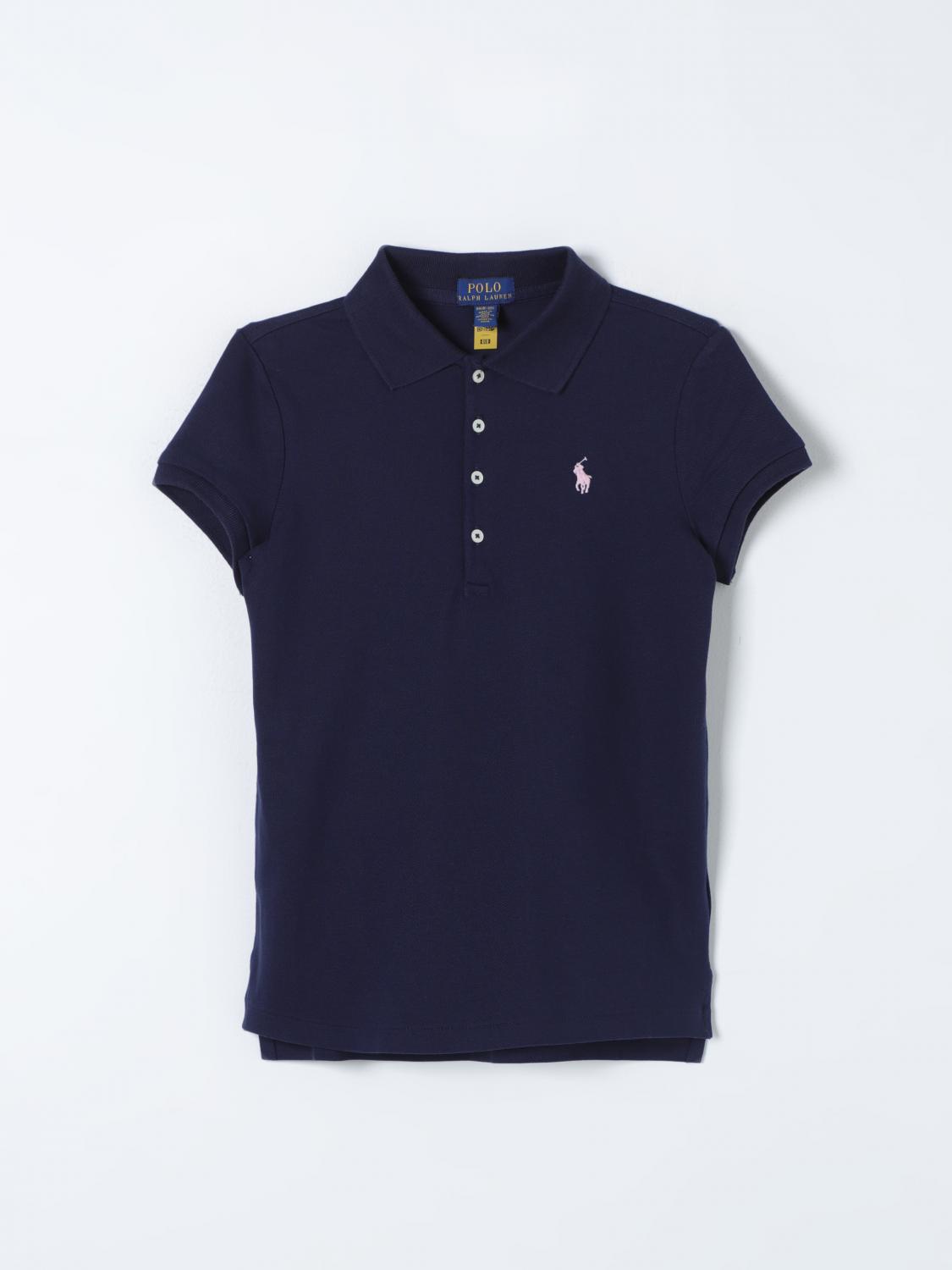 Shop Polo Ralph Lauren Polo Shirt  Kids Color Navy