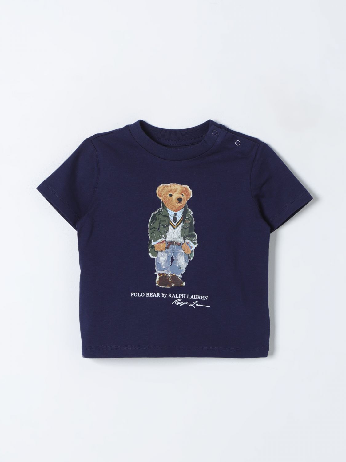 Shop Polo Ralph Lauren T-shirt  Kids Color Navy