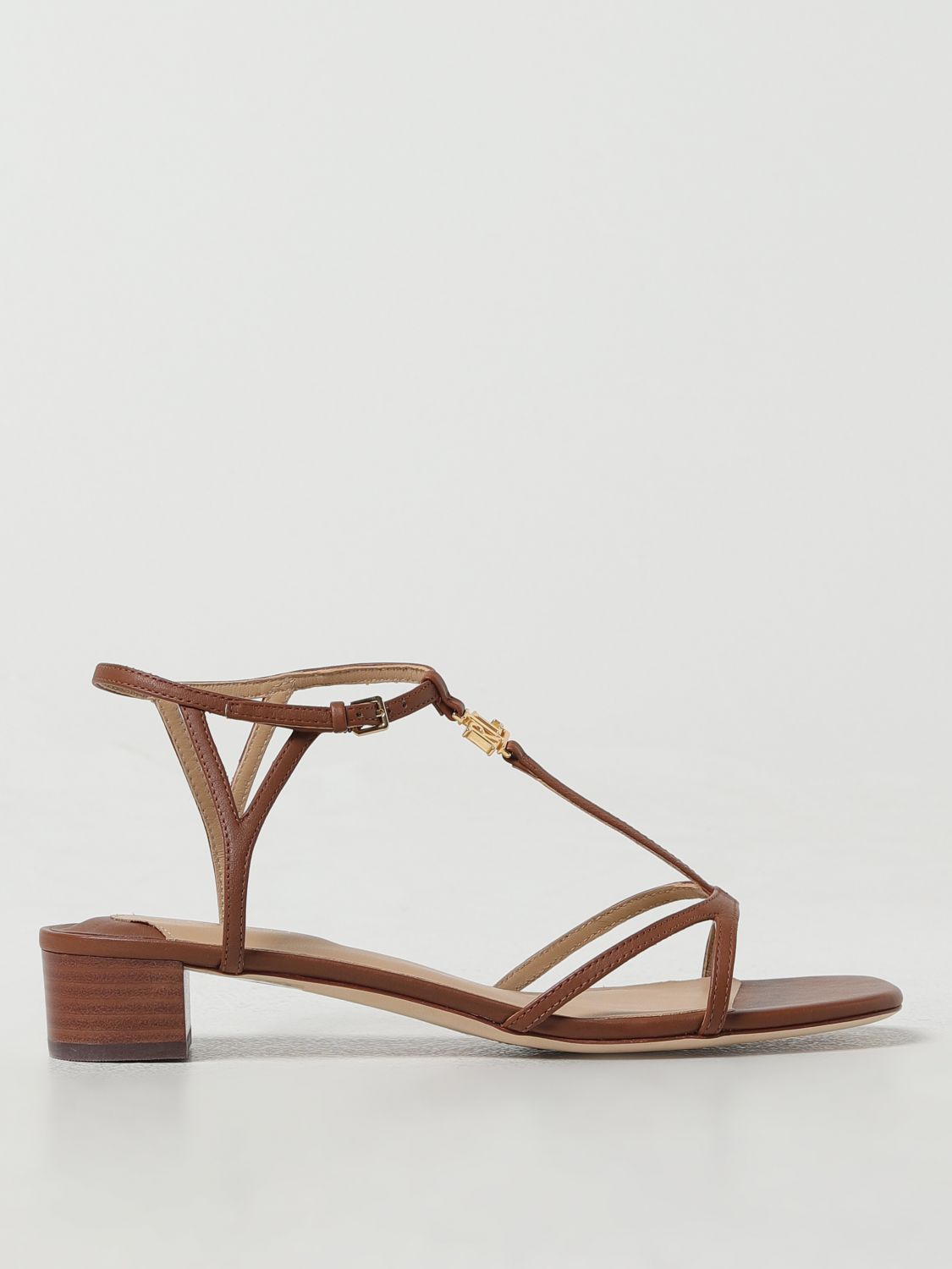 Shop Lauren Ralph Lauren Heeled Sandals  Woman Color Beige