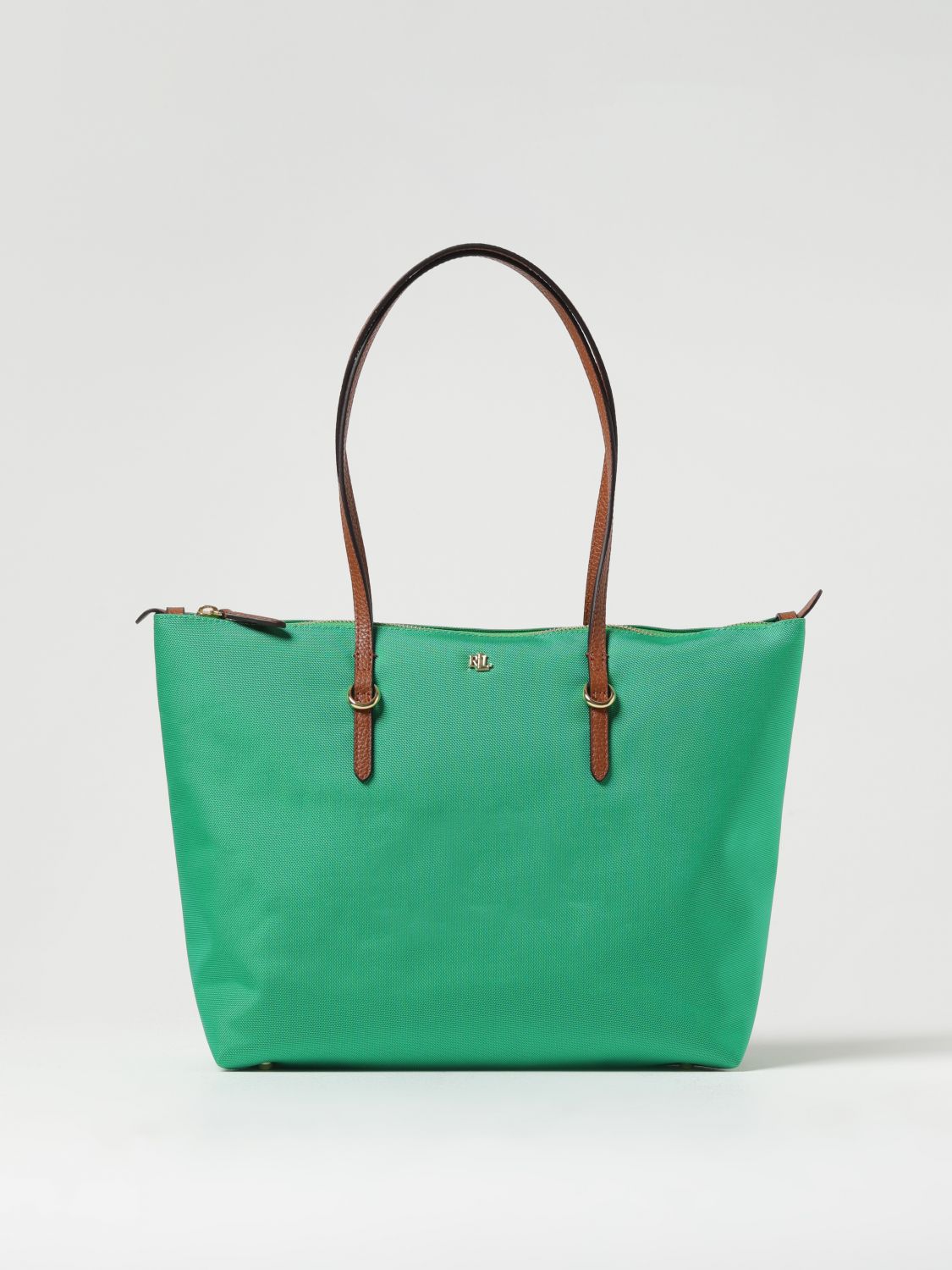 Shop Lauren Ralph Lauren Tote Bags  Woman Color Green