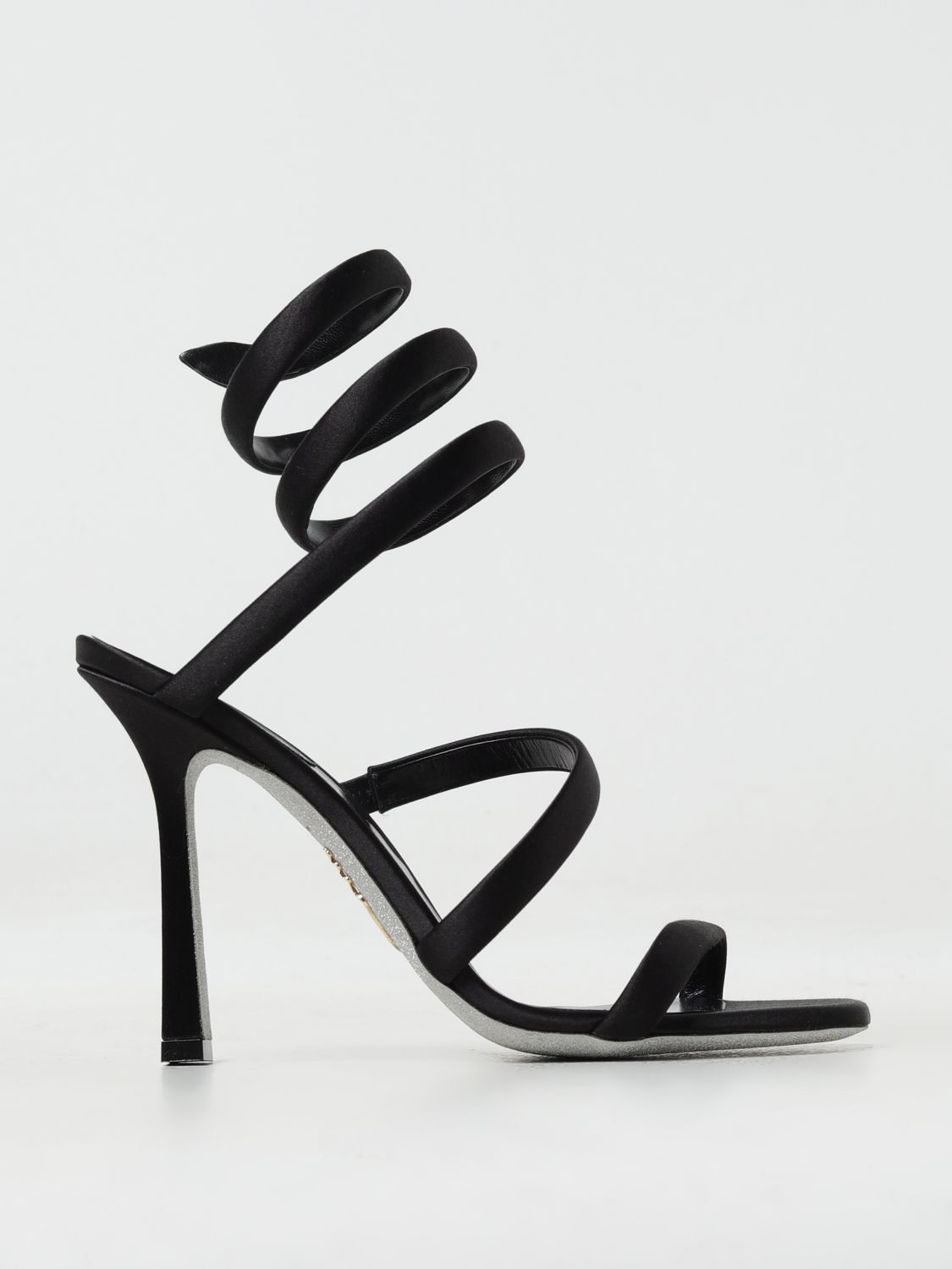 Shop René Caovilla Heeled Sandals Rene Caovilla Woman Color Black