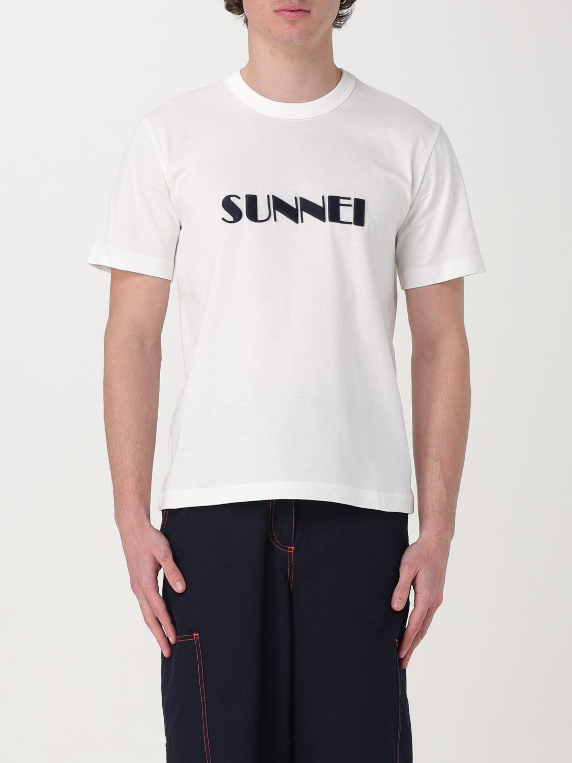 Shop Sunnei T-shirt  Men Color White