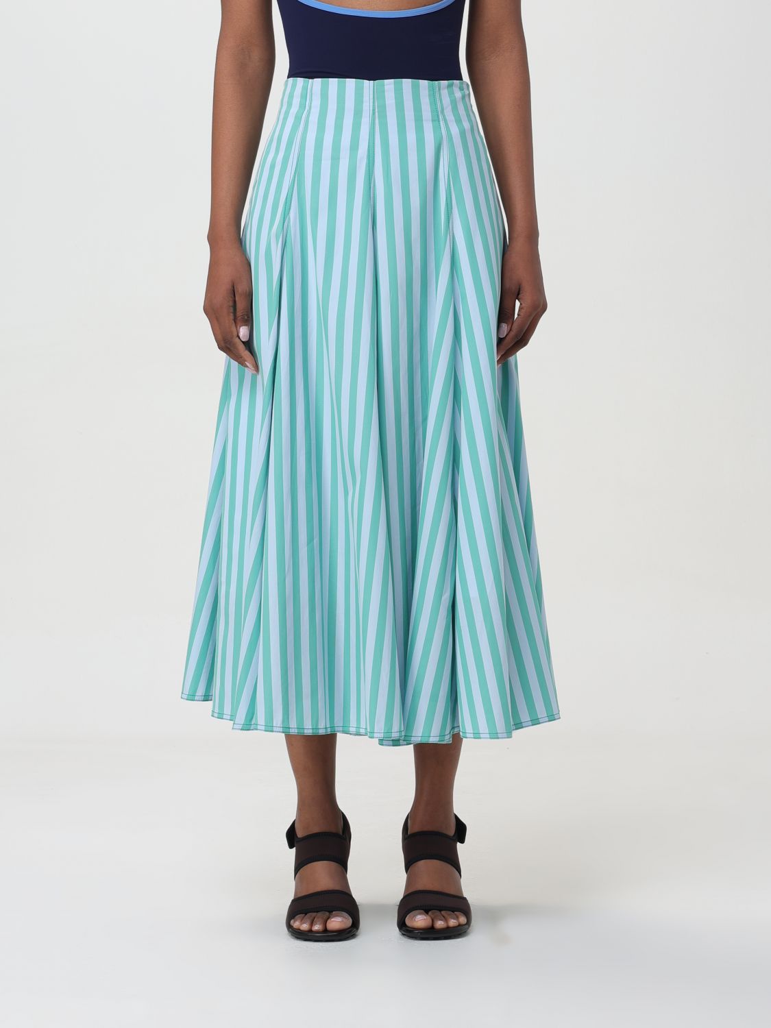 Shop Sunnei Skirt  Woman Color Mint