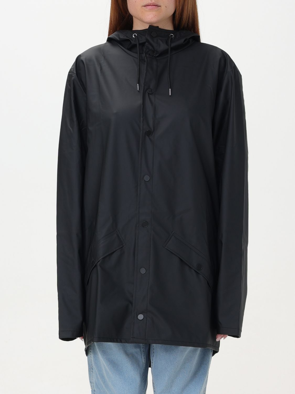 Shop Rains Jacket  Woman Color Black