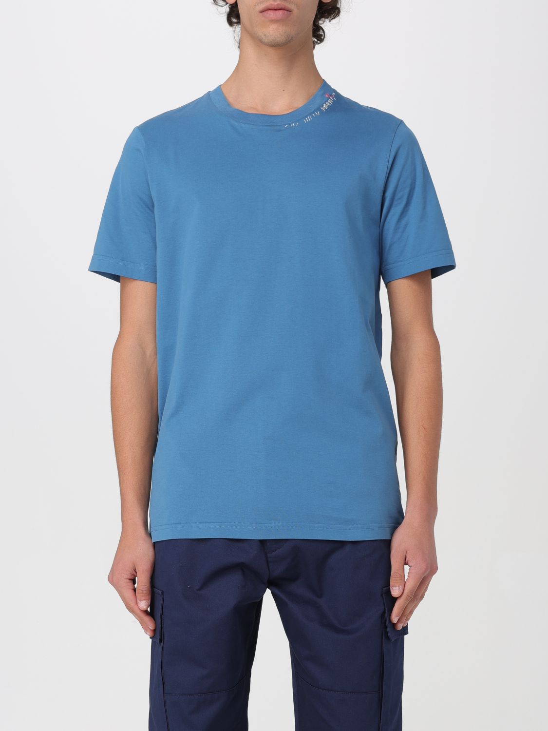 Shop Marni T-shirt  Men Color Gnawed Blue