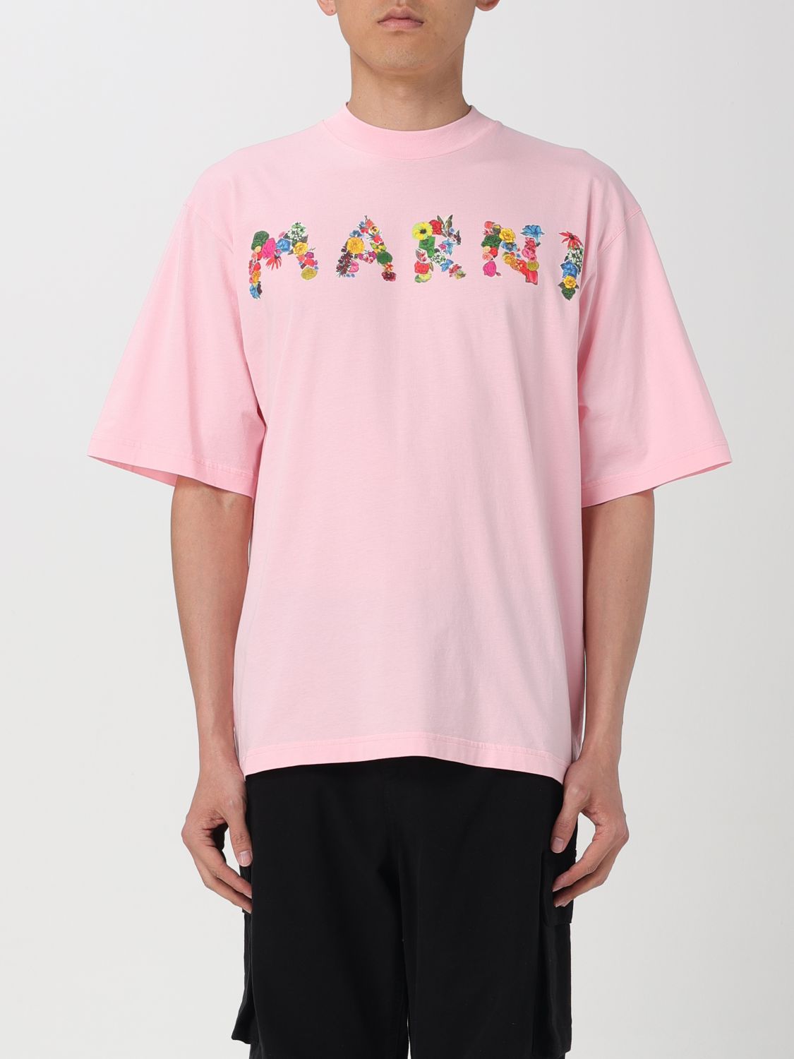 Shop Marni T-shirt  Men Color Pink