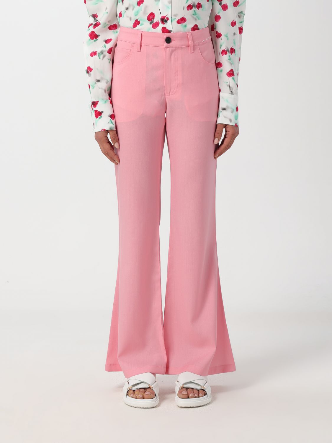 Shop Marni Pants  Woman Color Pink