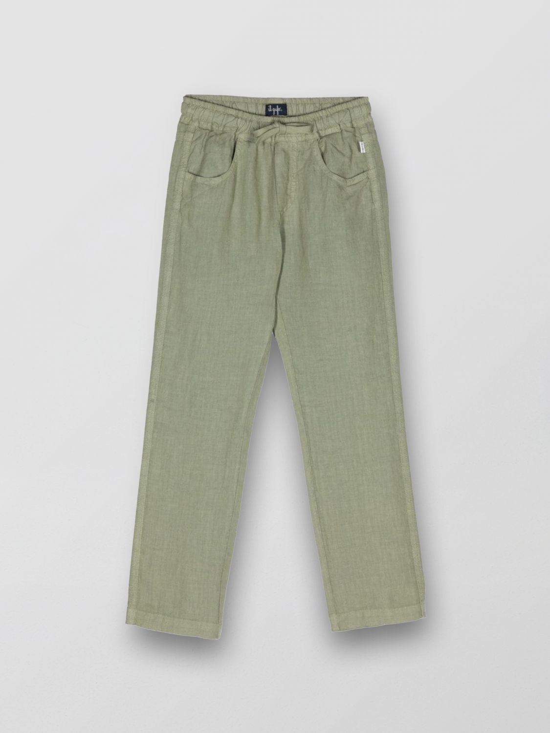 Shop Il Gufo Pants  Kids Color Green