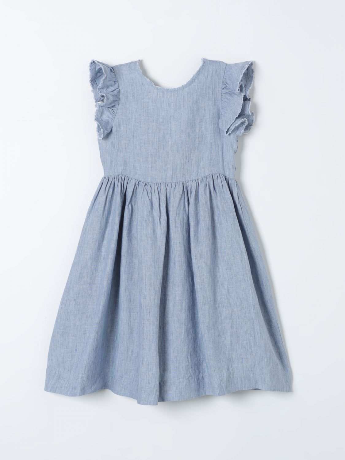 Shop Il Gufo Dress  Kids Color Blue