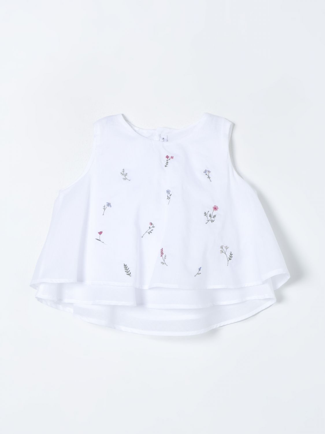 Shop Il Gufo Top  Kids Color White