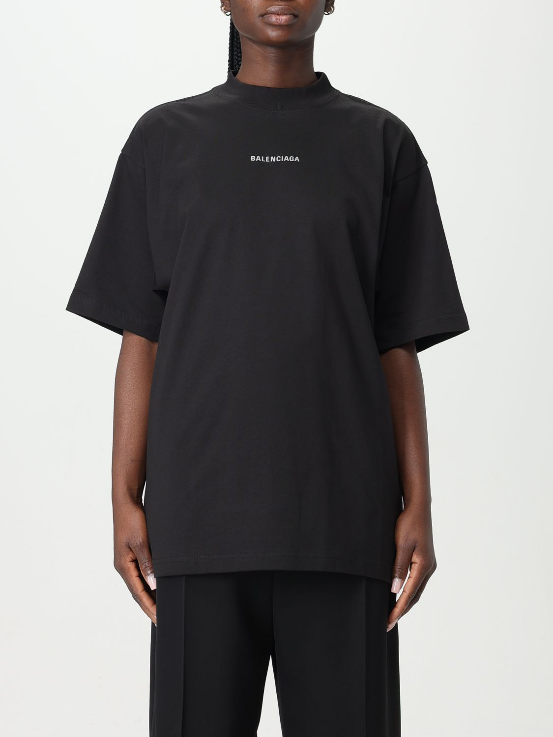 Balenciaga T-shirt  Woman Color Black In 黑色