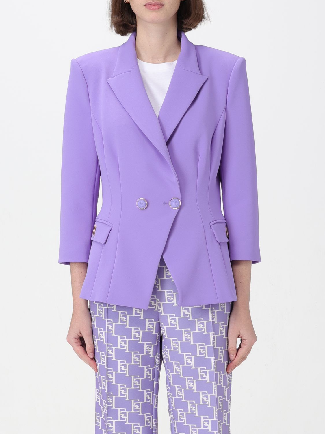 Elisabetta Franchi Blazer  Woman Colour Violet