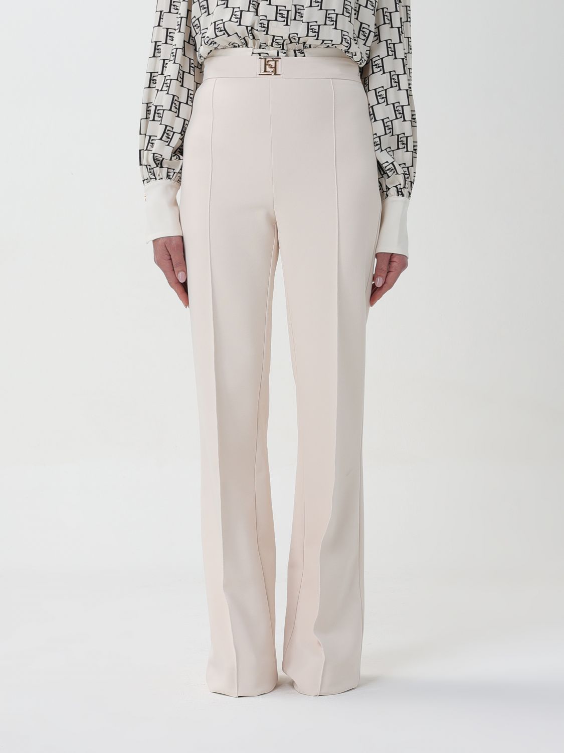 Elisabetta Franchi Pants  Woman Color White