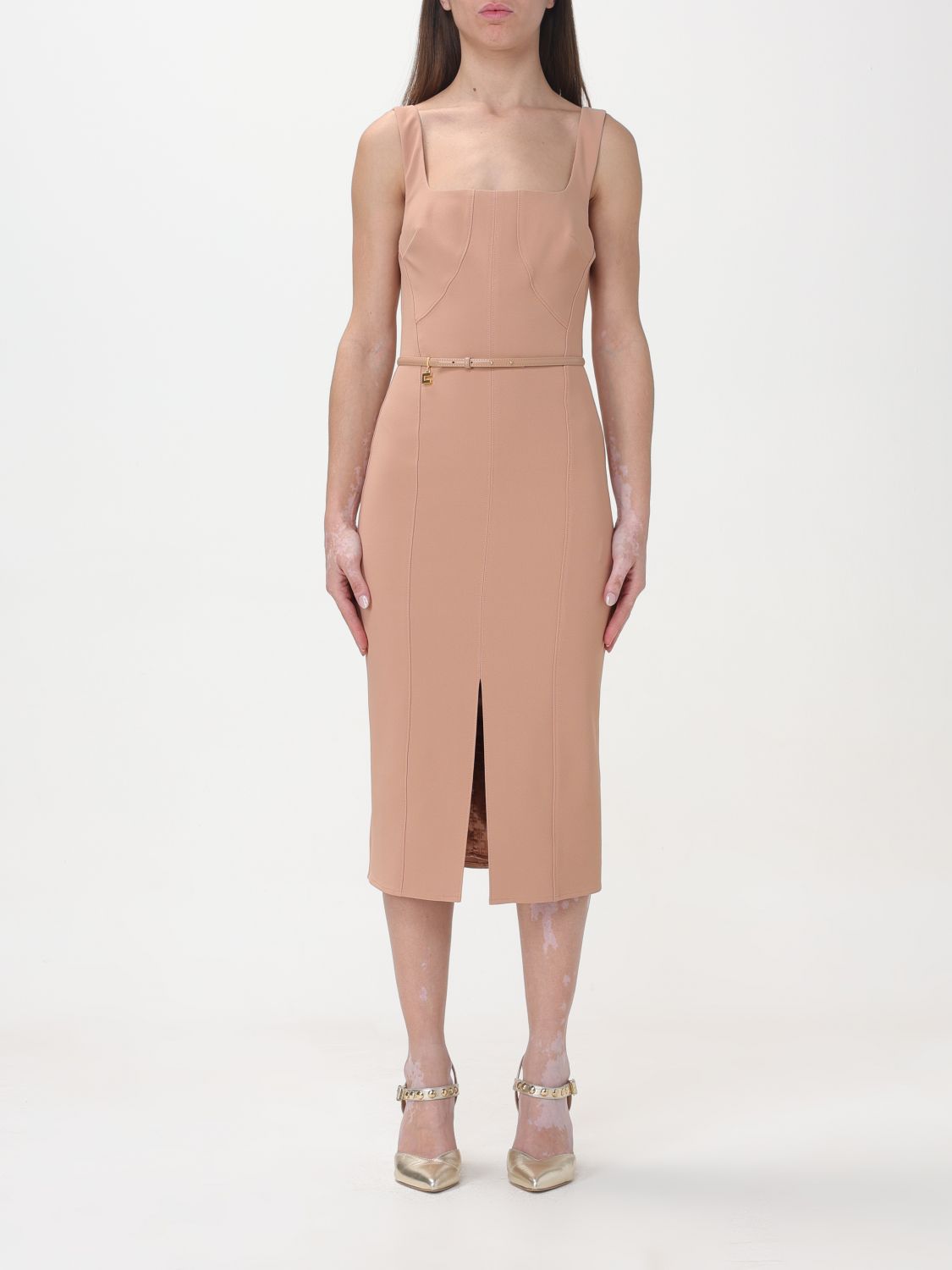 Elisabetta Franchi Dress  Woman Color Nude