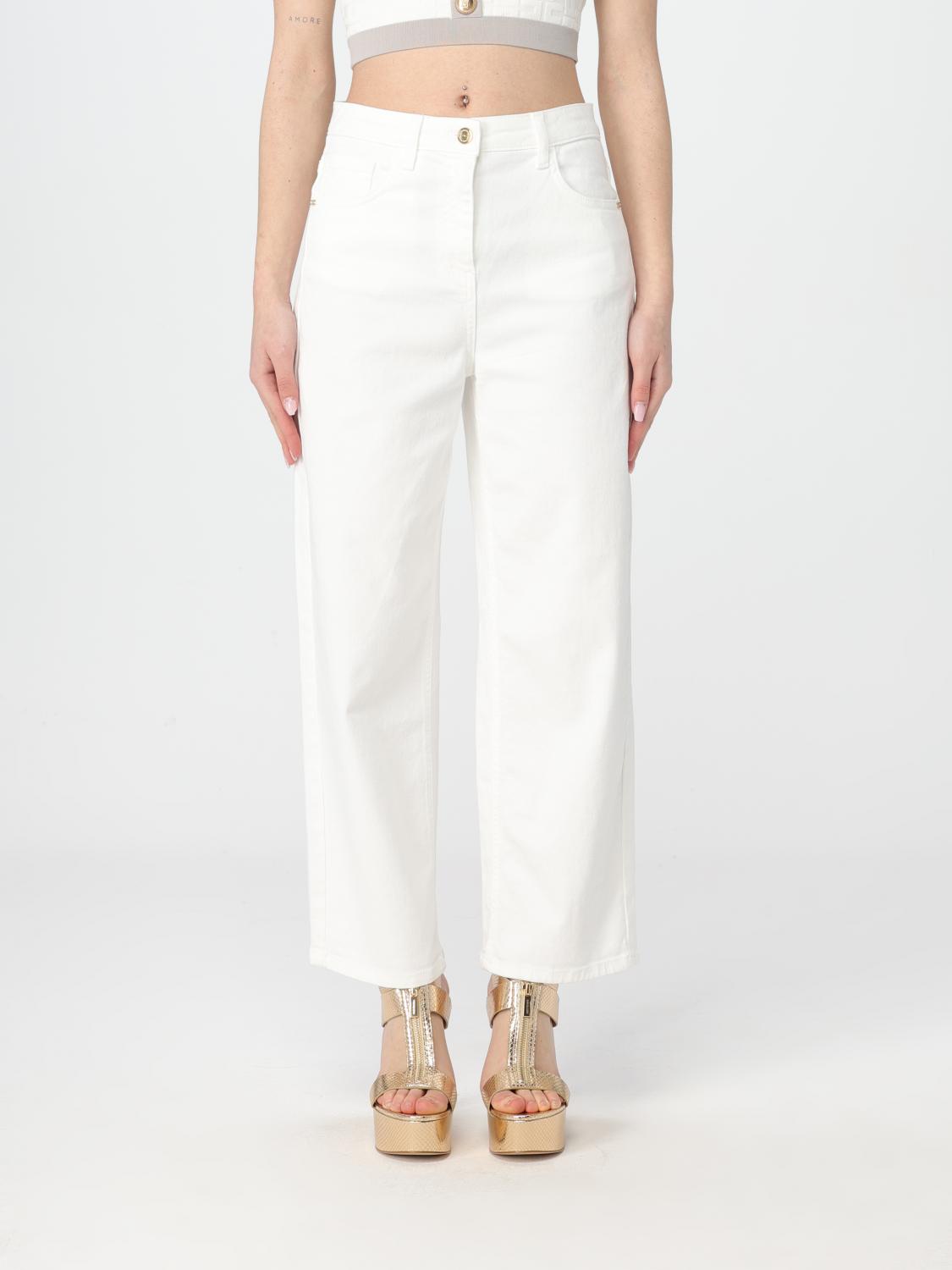 Trousers ELISABETTA FRANCHI Woman colour White