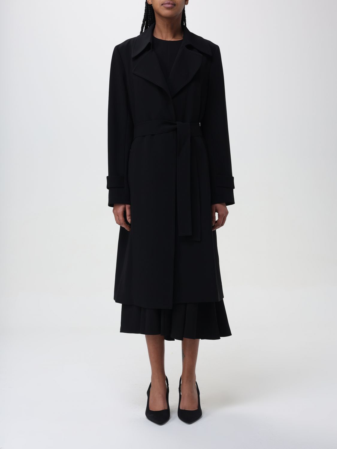 Theory Coat  Woman Color Black