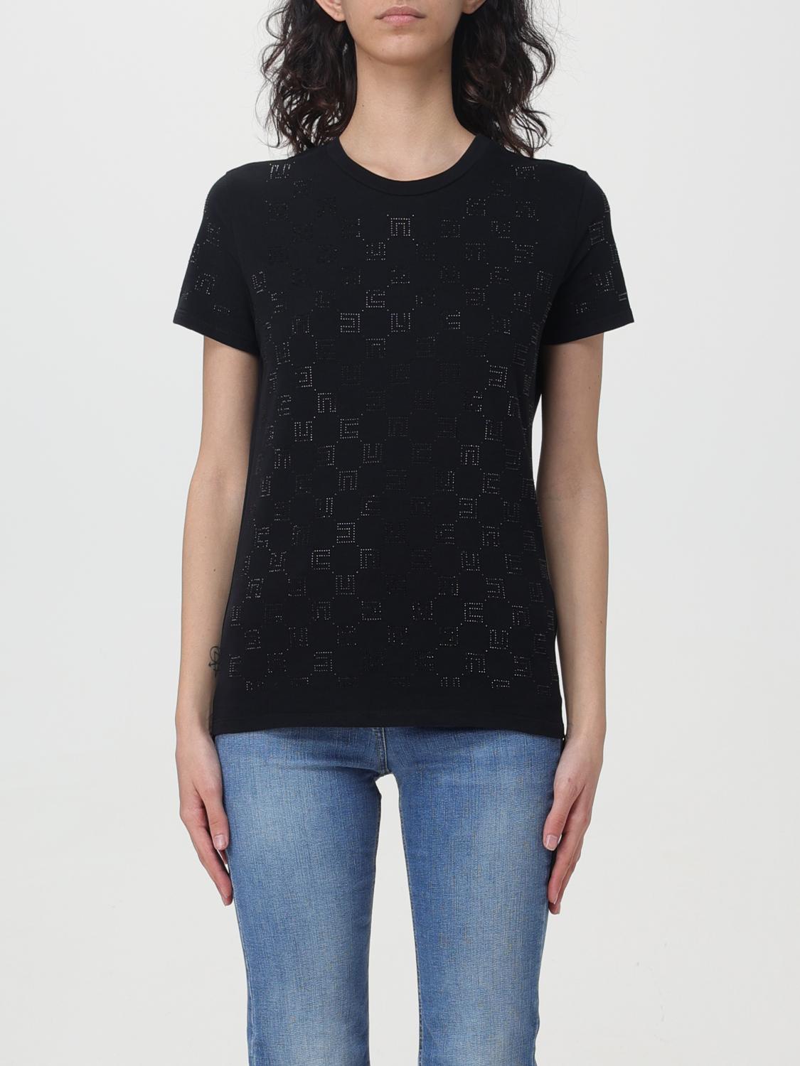 Elisabetta Franchi T-shirt Woman Color Black In Black