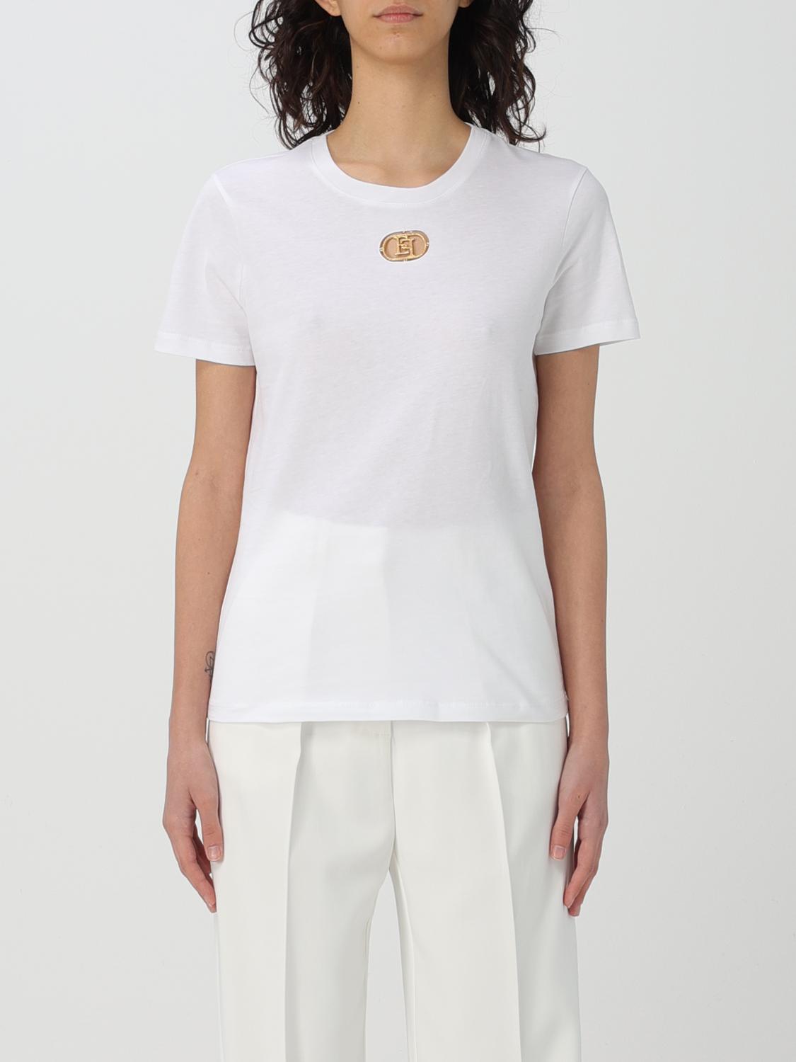 Elisabetta Franchi T-shirt  Woman Color White In White