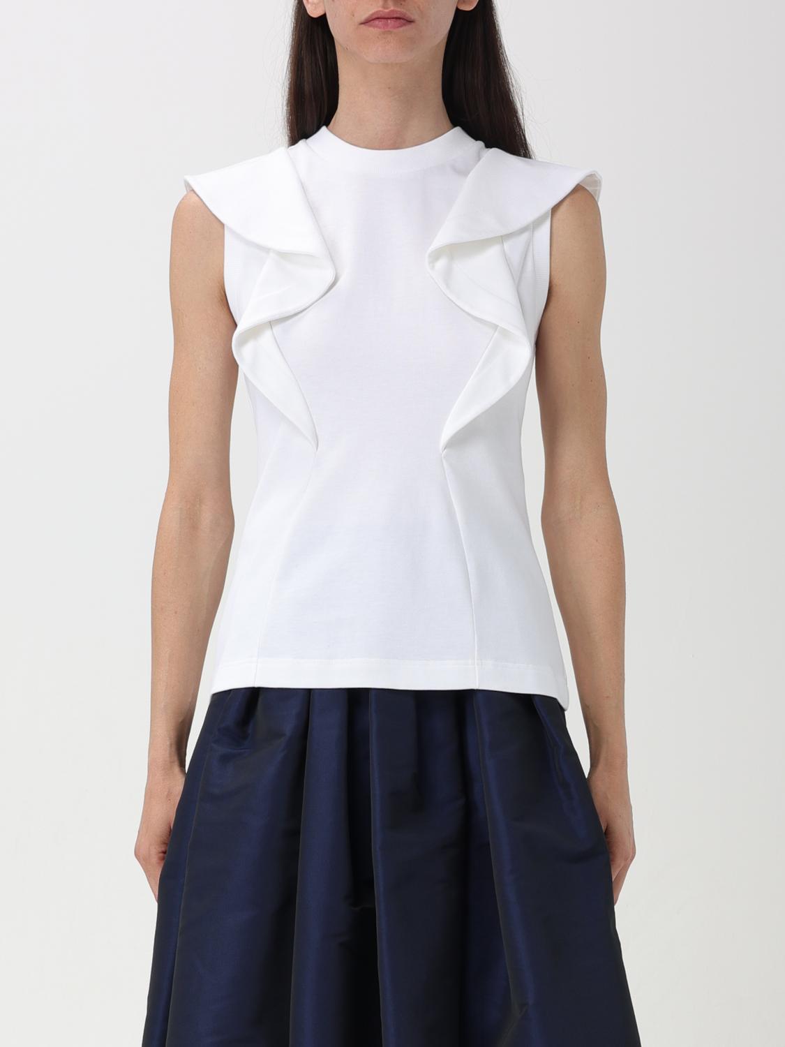 Shop Alexander Mcqueen Top  Woman Color White