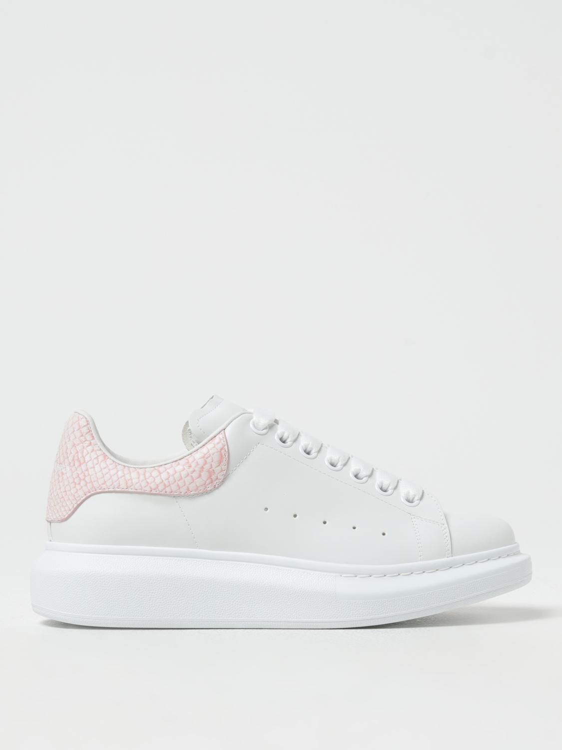 Shop Alexander Mcqueen Sneakers  Woman Color White