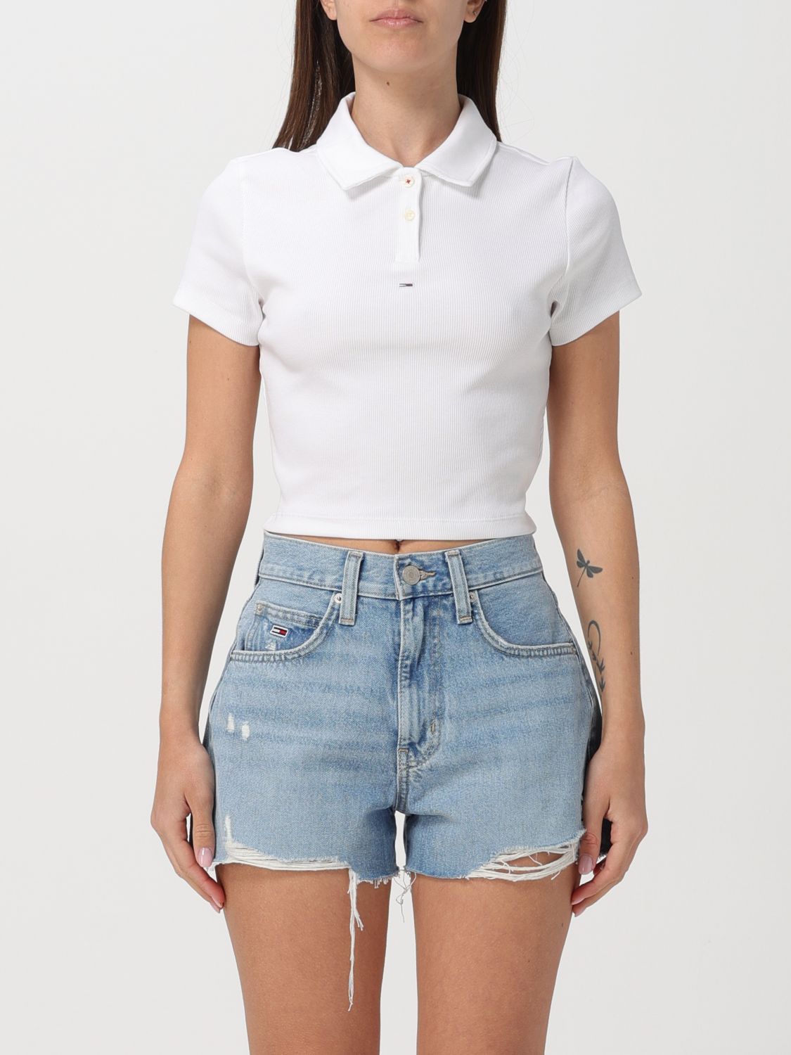 Tommy Jeans Polo Shirt  Woman Color White