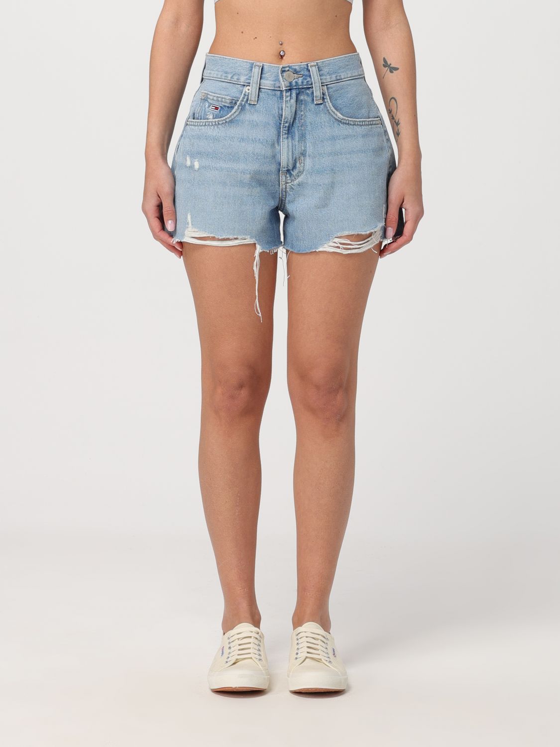 Tommy Jeans Short  Woman Color Stone Washed