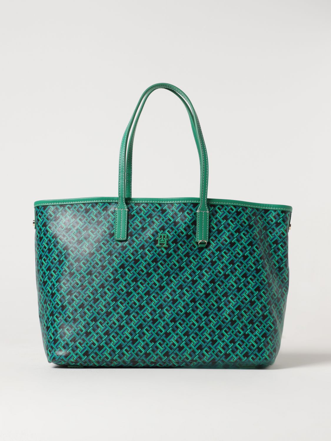 Shop Tommy Hilfiger Tote Bags  Woman Color Green