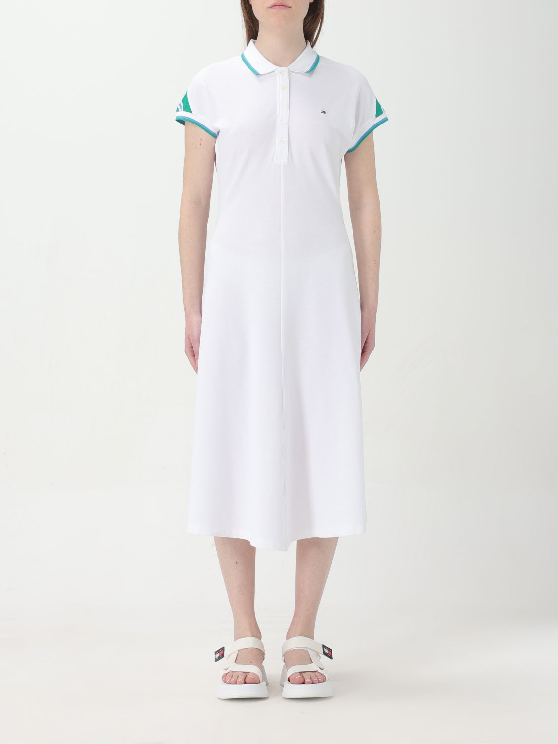 Shop Tommy Hilfiger Dress  Woman Color White