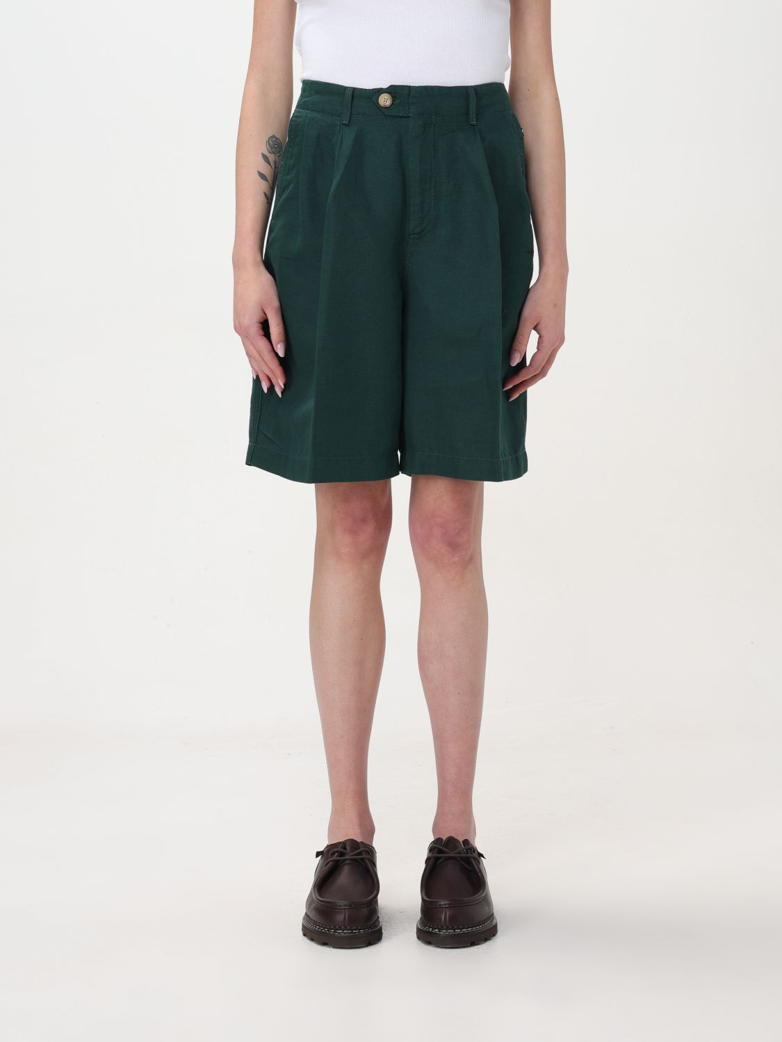 Shop Tommy Hilfiger Short  Woman Color Green