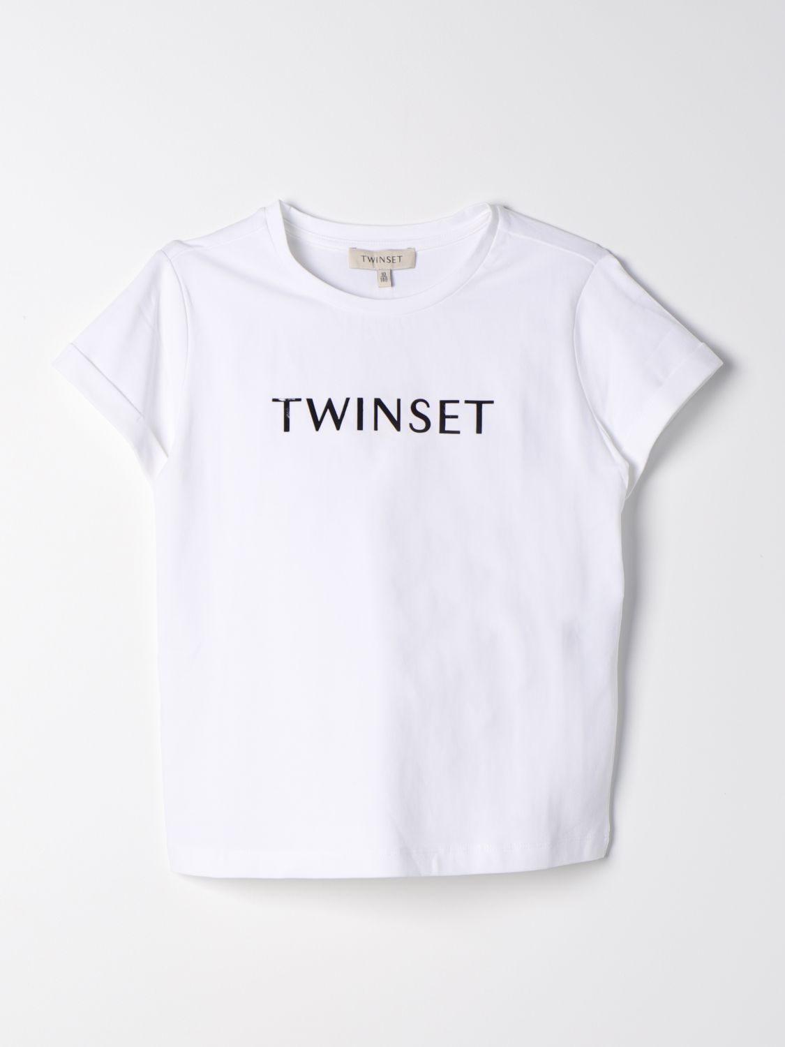 T恤 TWINSET 儿童 颜色 白色