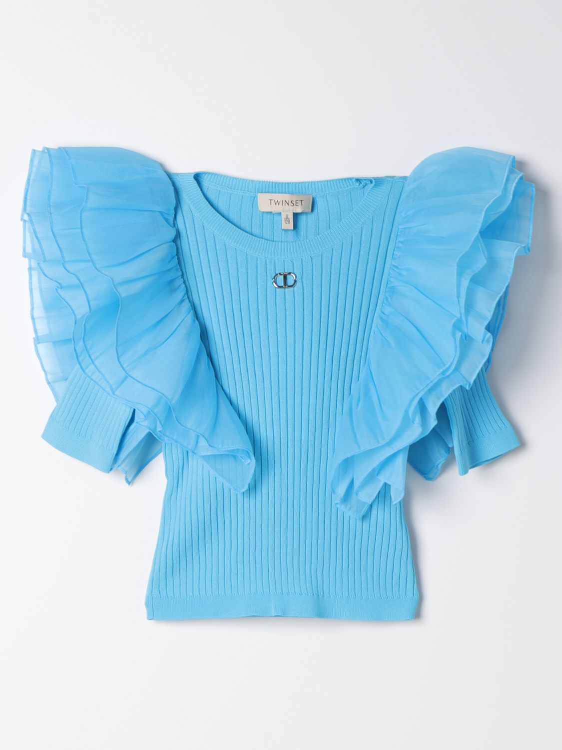Twinset Sweater  Kids Color Turquoise In Turquoise