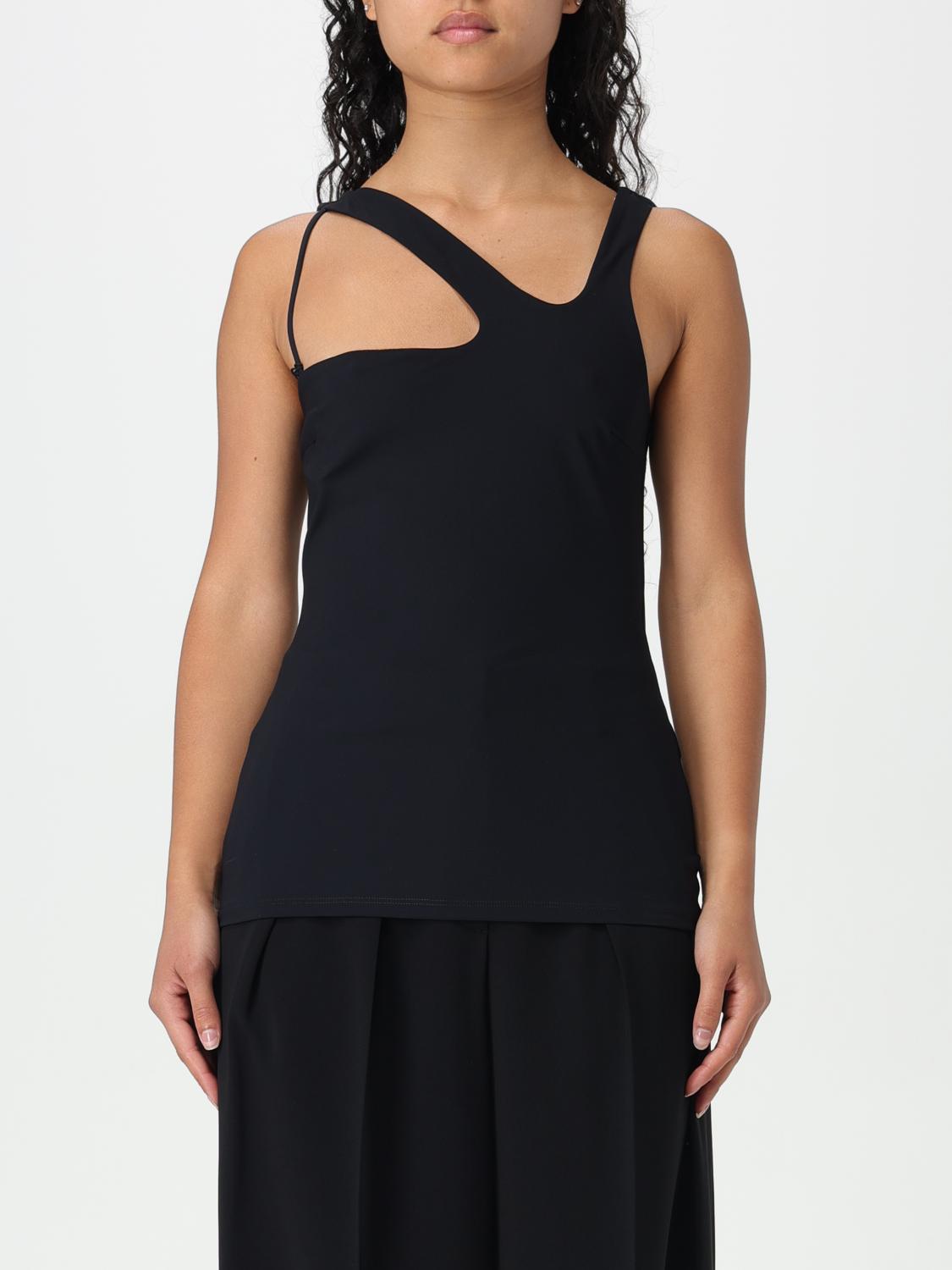 Shop Patrizia Pepe Top  Woman Color Black