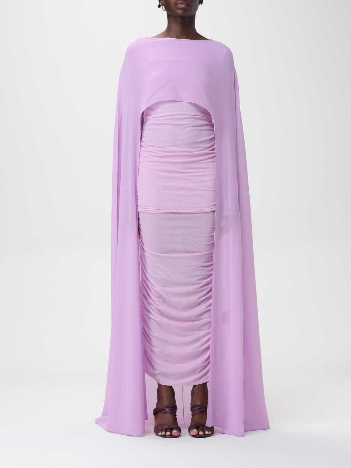 Shop Patrizia Pepe Cape  Woman Color Lilac