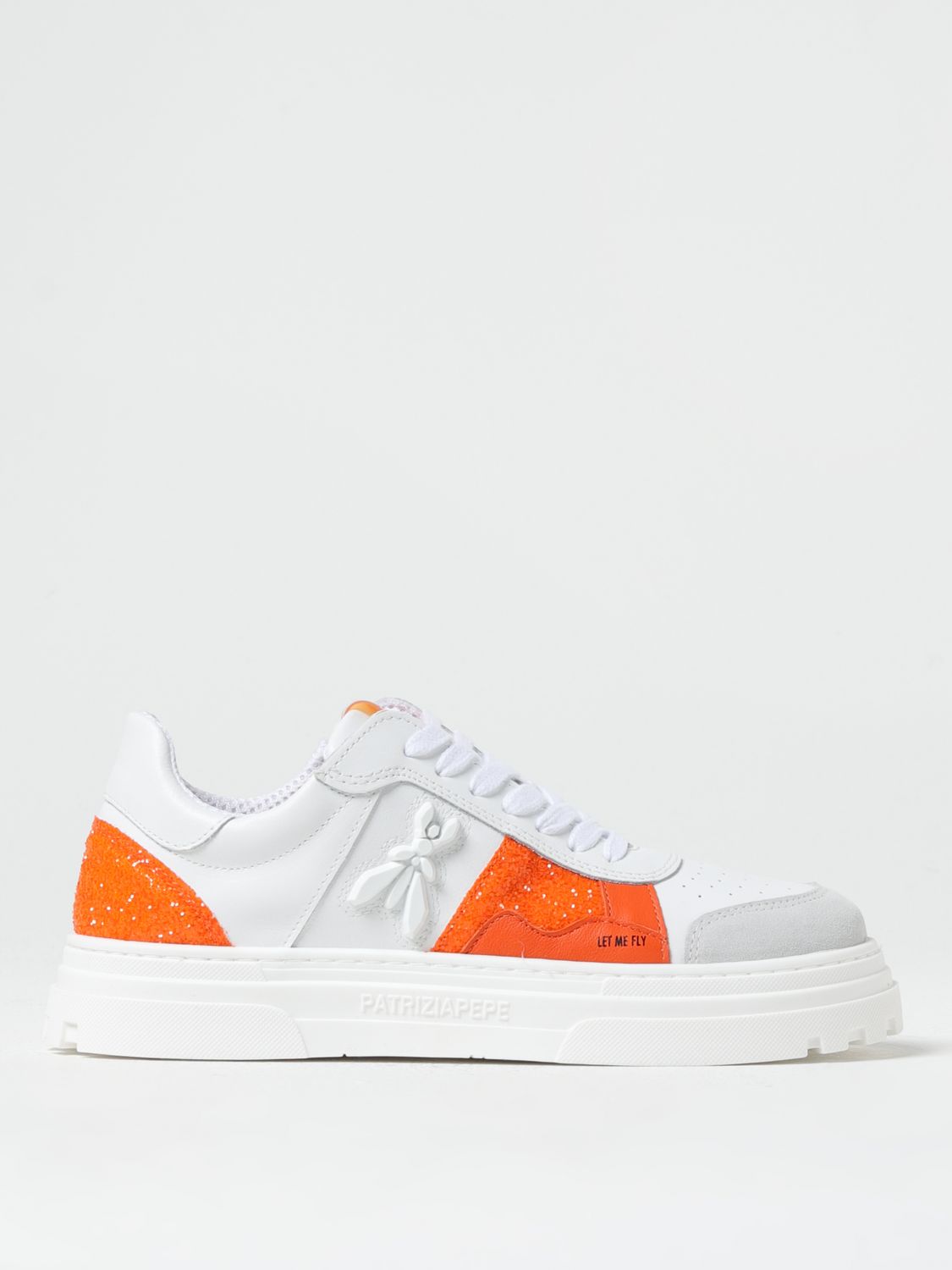 Shop Patrizia Pepe Sneakers  Woman Color Orange