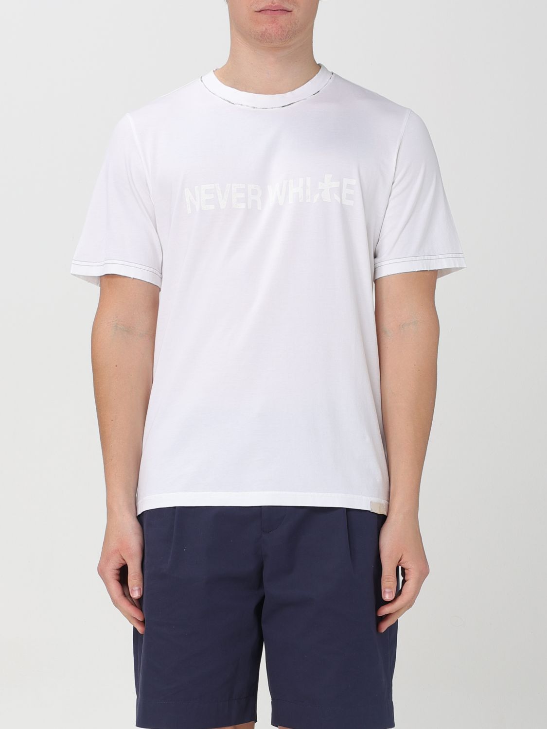 Shop Premiata T-shirt  Men Color White