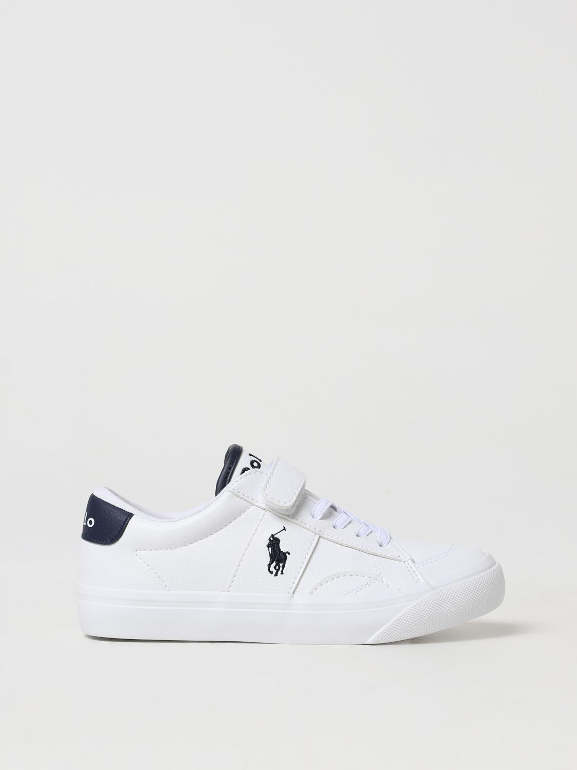 Polo Ralph Lauren Theron Iv Faux-leather Ez Trainer In White