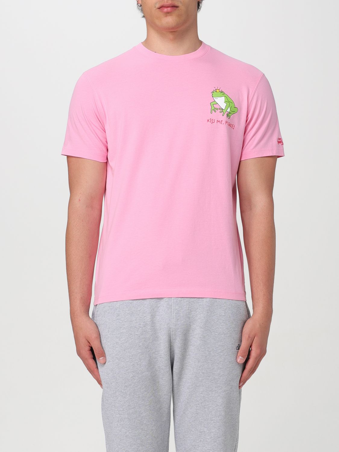 Shop Mc2 Saint Barth T-shirt  Men Color Pink