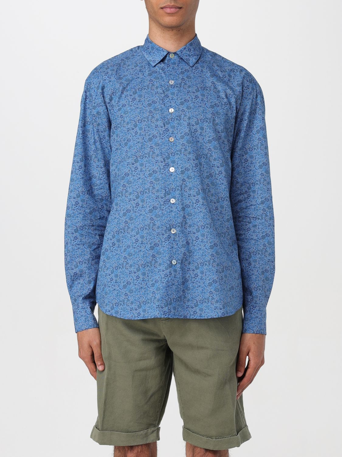 Shop Mc2 Saint Barth Shirt  Men Color Blue