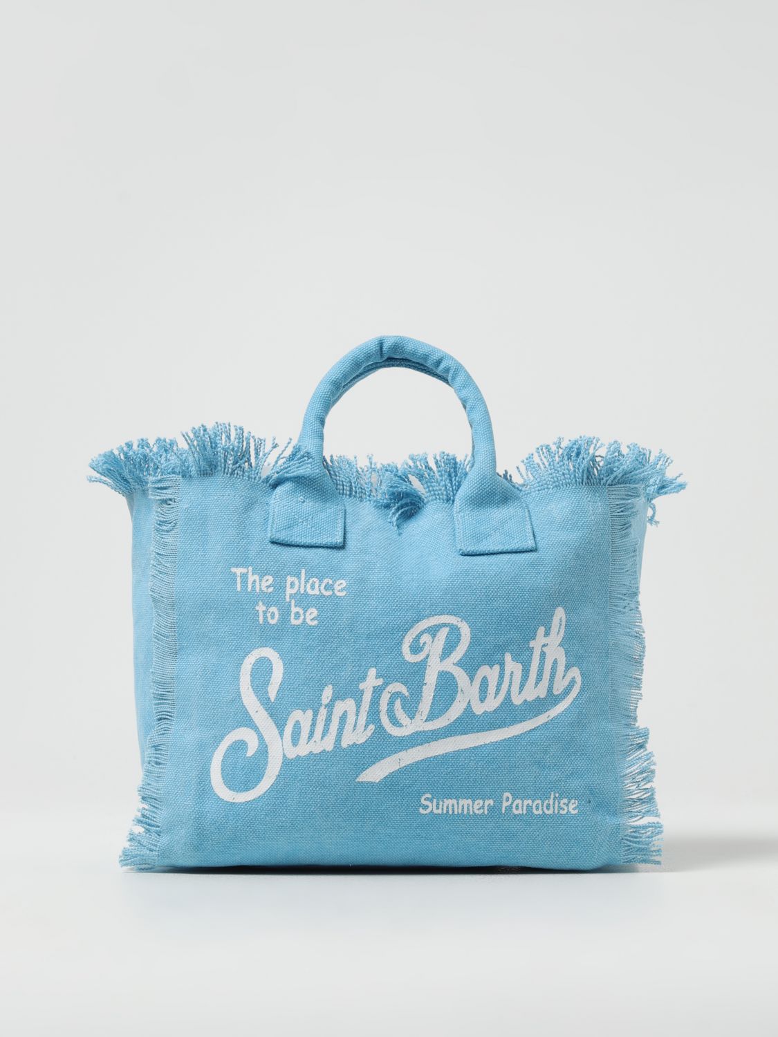 Shop Mc2 Saint Barth Bag  Kids Color Gnawed Blue