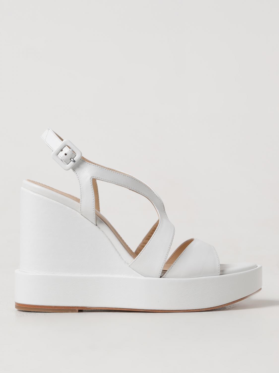 Shop Paloma Barceló Wedge Shoes Paloma Barcelò Woman Color White